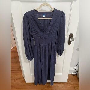 Navy Long Sleeve Dress